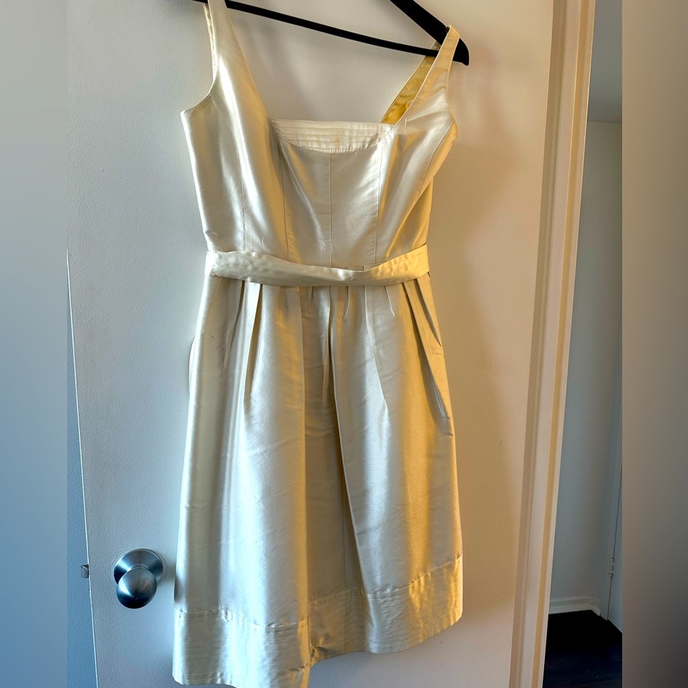 Silk formal evening cocktail dress